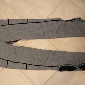 Soho Girls Charcoal Leggings with Black Details Size Small